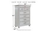 Kanwyn Whitewash Chest of Drawers