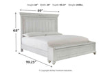 Kanwyn Whitewash Queen Panel Bed with Storage Bench