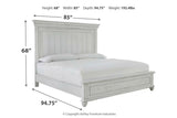 Kanwyn Whitewash California King Panel Bed