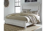 Kanwyn Whitewash King Panel Bed