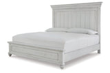 Kanwyn Whitewash King Panel Bed