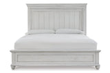 Kanwyn Whitewash King Panel Bed