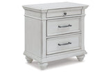 Kanwyn Whitewash Nightstand