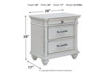 Kanwyn Whitewash Nightstand