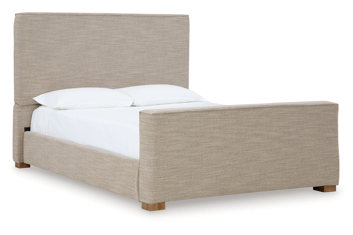 Dakmore Brown Queen Upholstered Bed