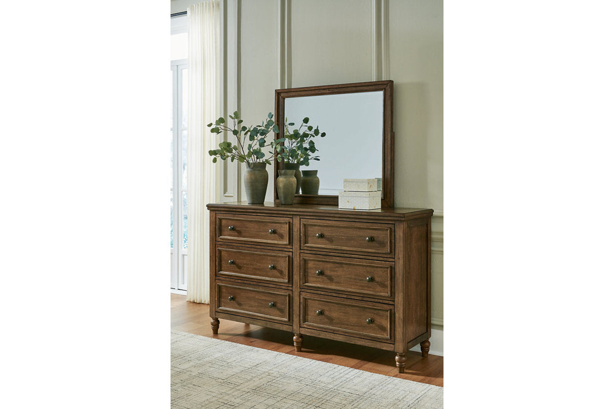 Sturlayne Brown Dresser and Mirror