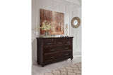 Brynhurst Dark Brown Bedroom Mirror (Mirror Only)