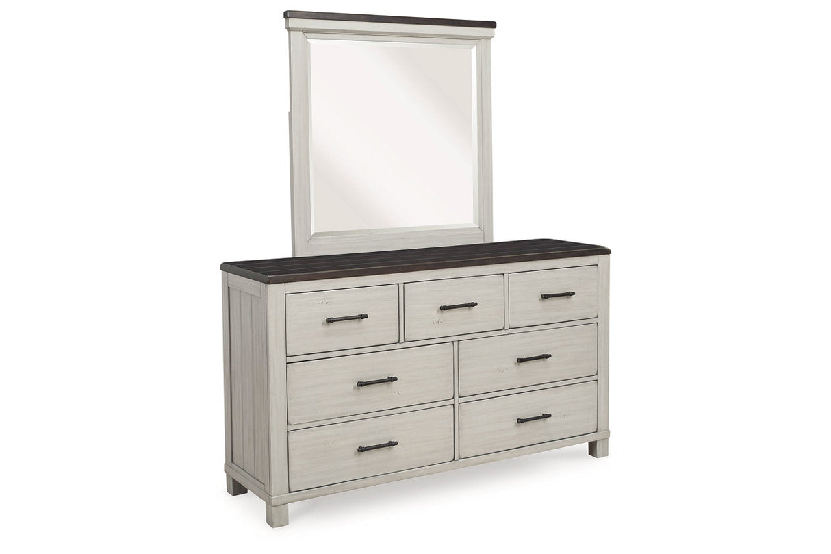 Darborn Gray/Brown Dresser and Mirror