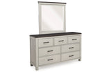 Darborn Gray/Brown Dresser and Mirror