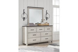 Darborn Gray/Brown Dresser and Mirror