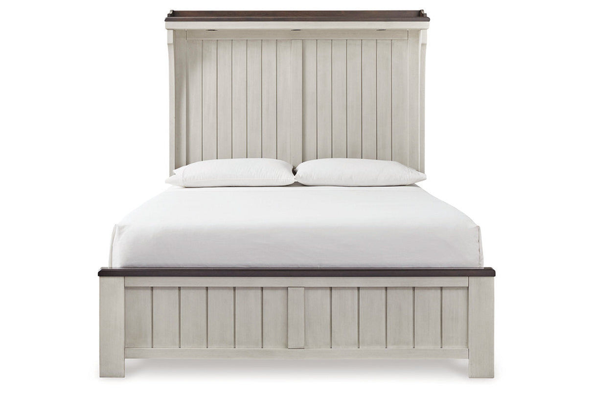 Darborn Gray/Brown Queen Panel Bed