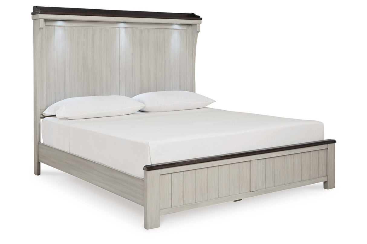 Darborn Gray/Brown King Panel Bed