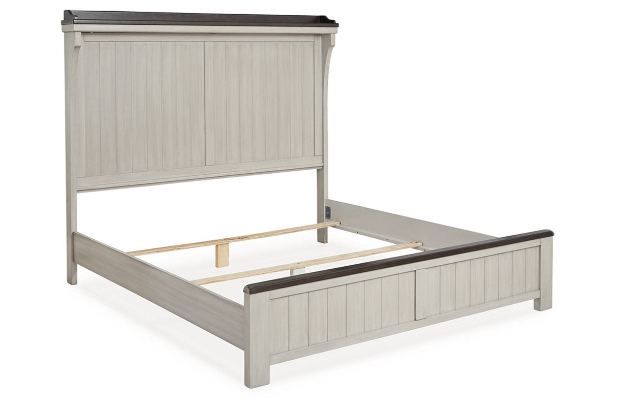 Darborn Gray/Brown King Panel Bed