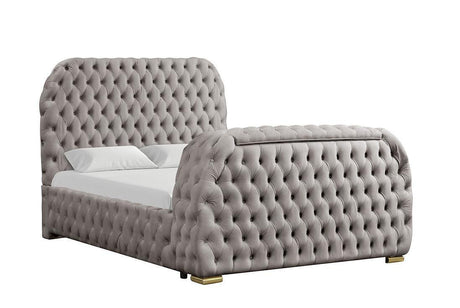 Royal Grey Queen Platform Bed by New Era Innovations at Eve Furniture
