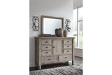 Harrastone Gray Dresser and Mirror