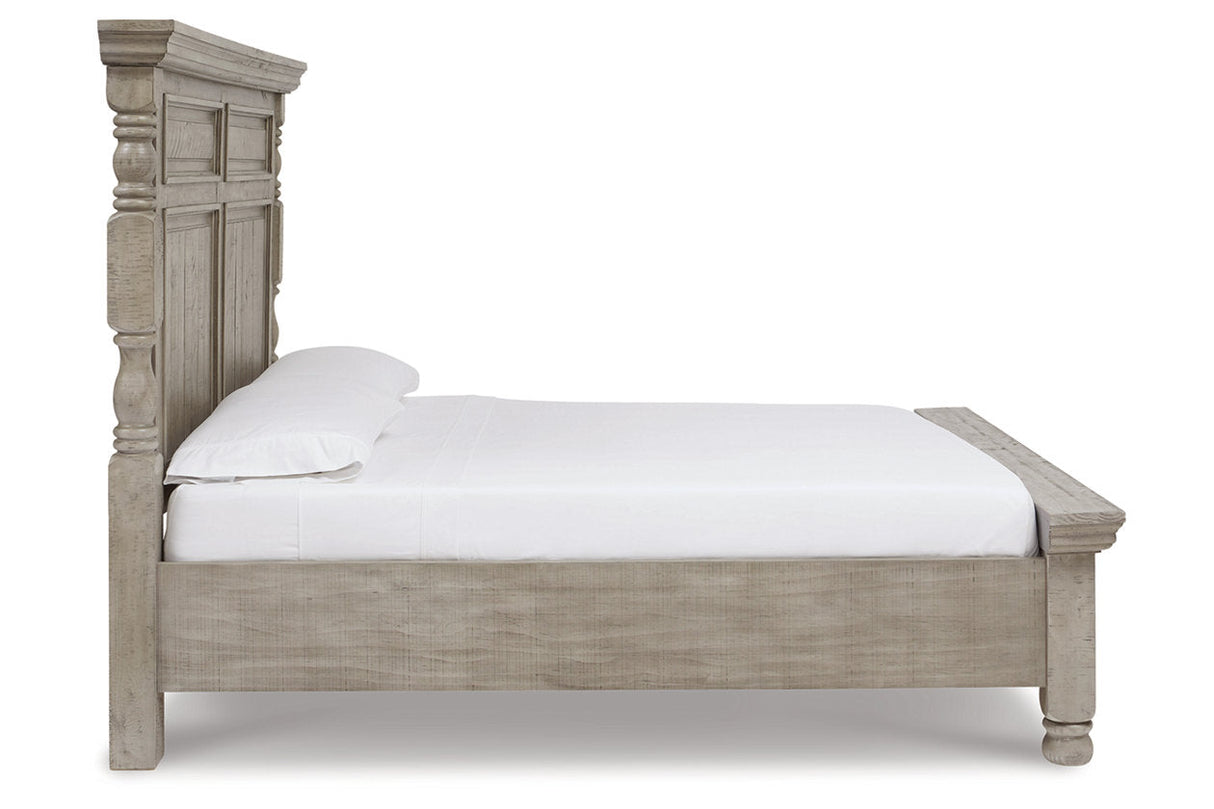 Harrastone Gray King Panel Bed