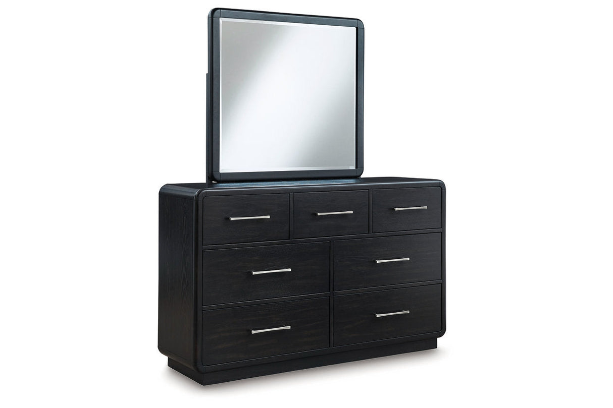 Rowanbeck Black Dresser and Mirror