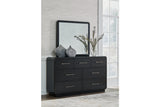 Rowanbeck Black Dresser and Mirror