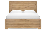 Galliden Light Brown King Panel Bed