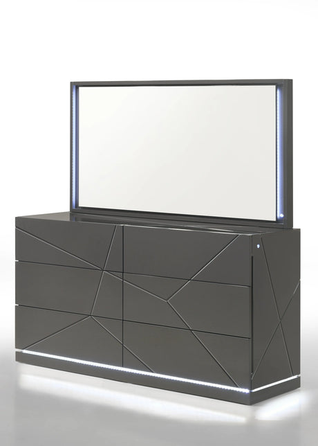 Lily Grey Platform Bedroom Set by New Era Innovations at Eve Furniture