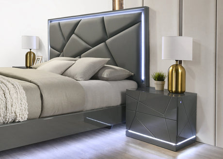 Lily Grey Platform Bedroom Set by New Era Innovations at Eve Furniture