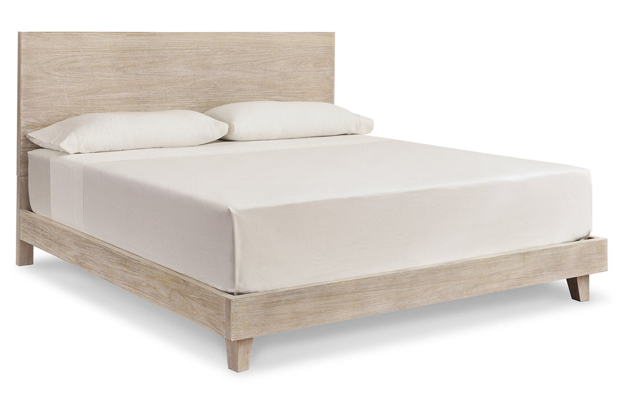 Michelia Bisque King Panel Bed