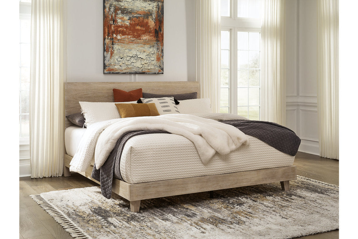 Michelia Bisque King Panel Bed