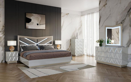 Vera Grey Platform Bedroom Set by New Era Innovations at Eve Furniture