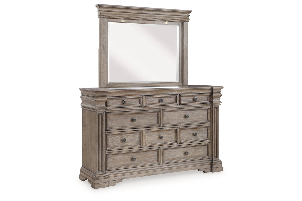 Blairhurst Light Grayish Brown Dresser and Mirror