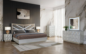 Vera Grey Platform Bedroom Set by New Era Innovations at Eve Furniture