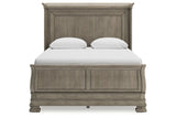 Lexorne Gray Queen Sleigh Bed