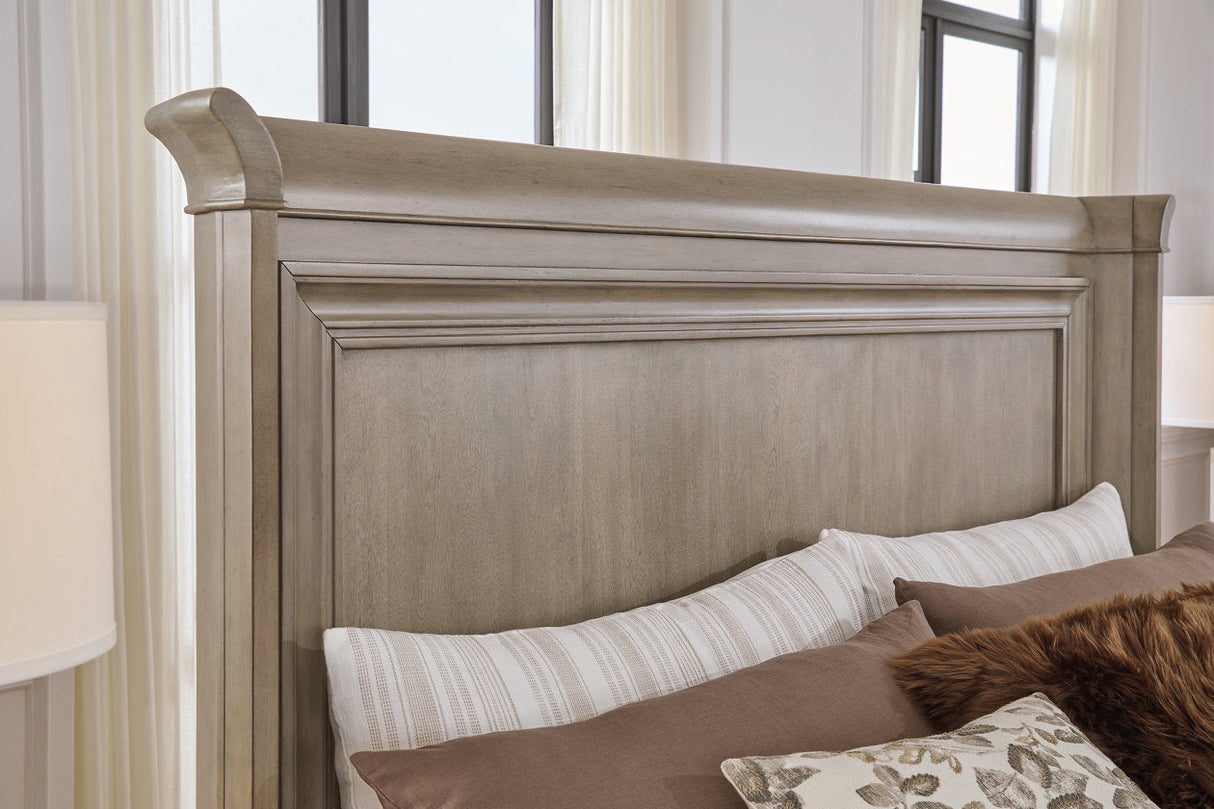 Lexorne Gray King Sleigh Bed