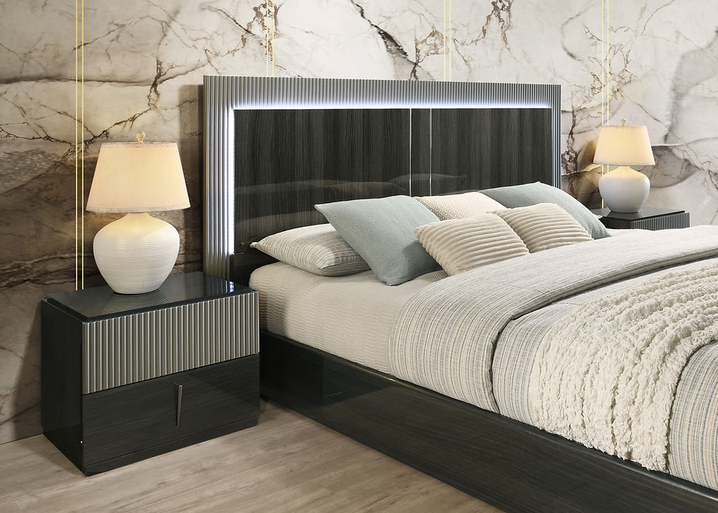 Raven Black Platform Bedroom Set by New Era Innovations at Eve Furniture