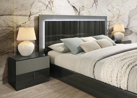 Raven Black Platform Bedroom Set by New Era Innovations at Eve Furniture