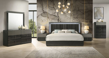 Raven Black Platform Bedroom Set by New Era Innovations at Eve Furniture