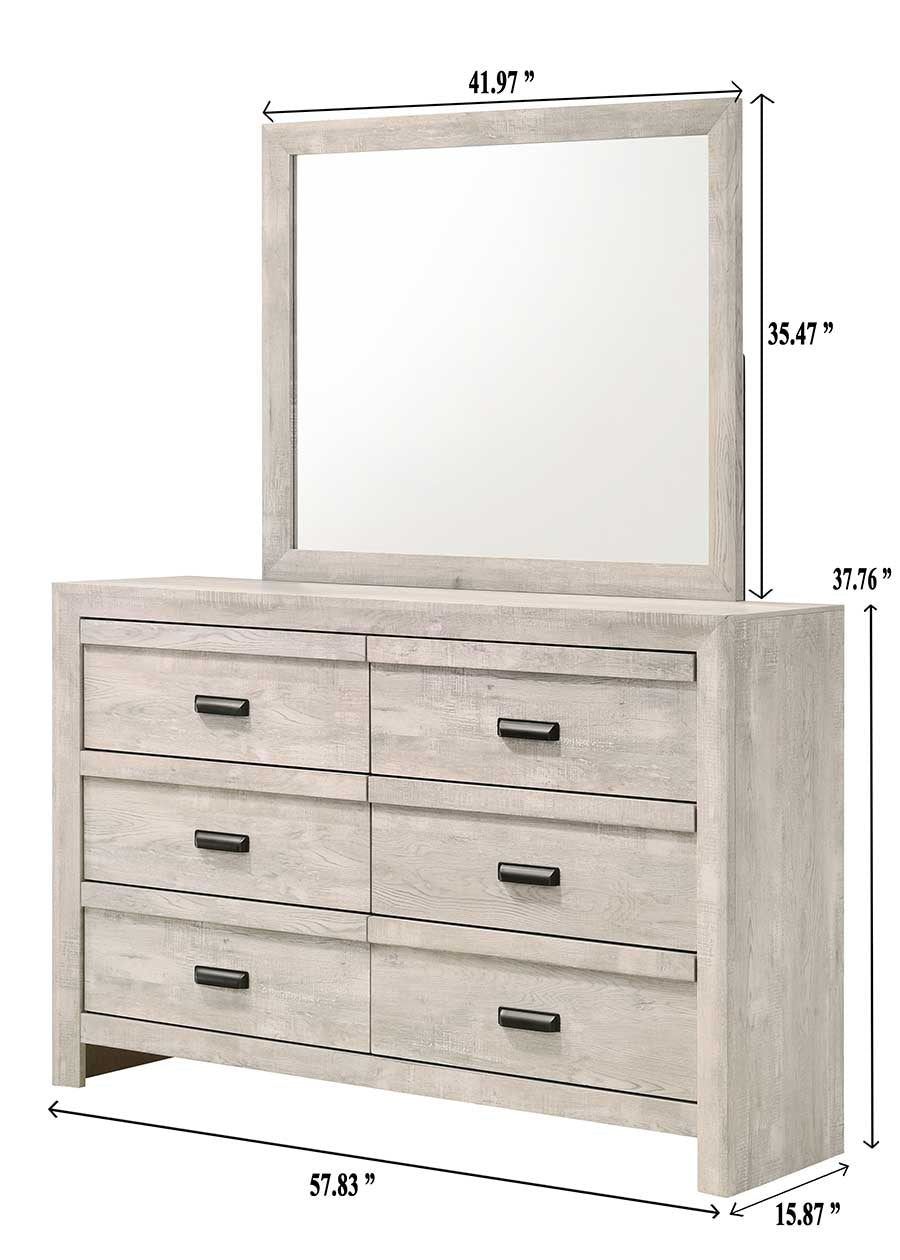 Valor Beige Dresser by Crown Mark at Eve Furniture