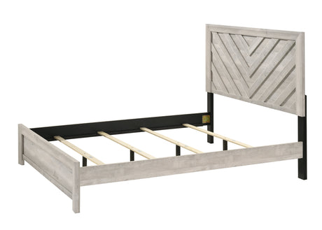 Valor Beige Full Panel Bed by Crown Mark at Eve Furniture