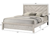 Valor Beige King Panel Bed by Crown Mark at Eve Furniture