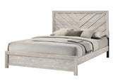 Valor Beige King Panel Bed by Crown Mark at Eve Furniture