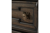 Maylee Dark Brown Dresser and Mirror