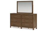 Cabalynn Light Brown Dresser and Mirror