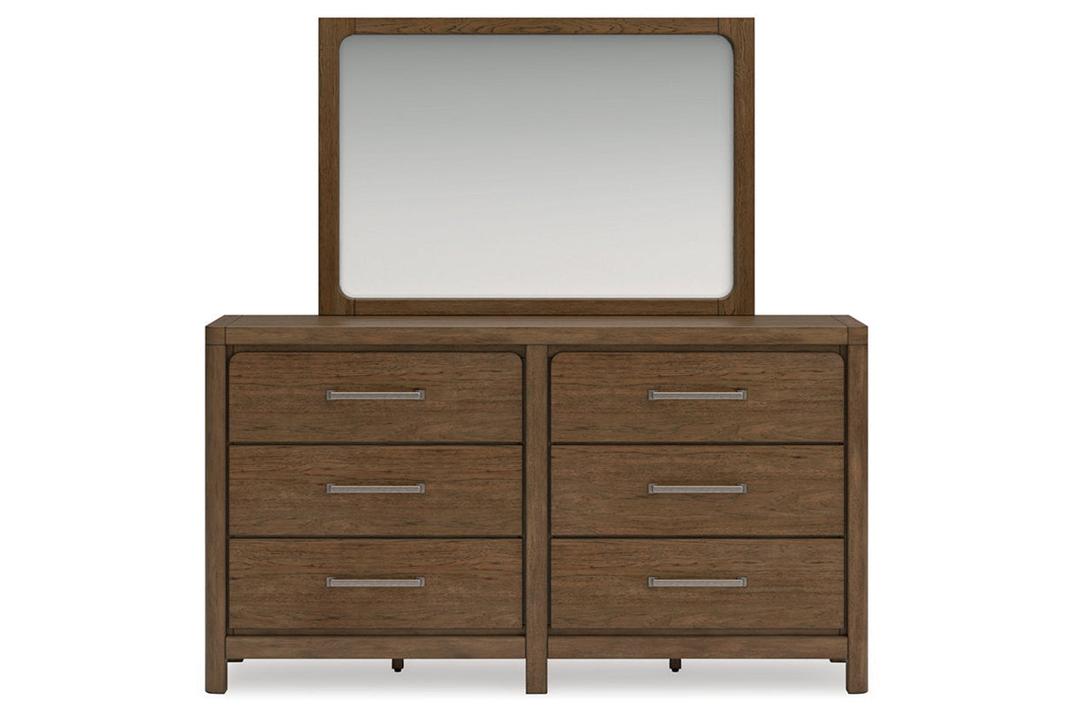 Cabalynn Light Brown Dresser and Mirror