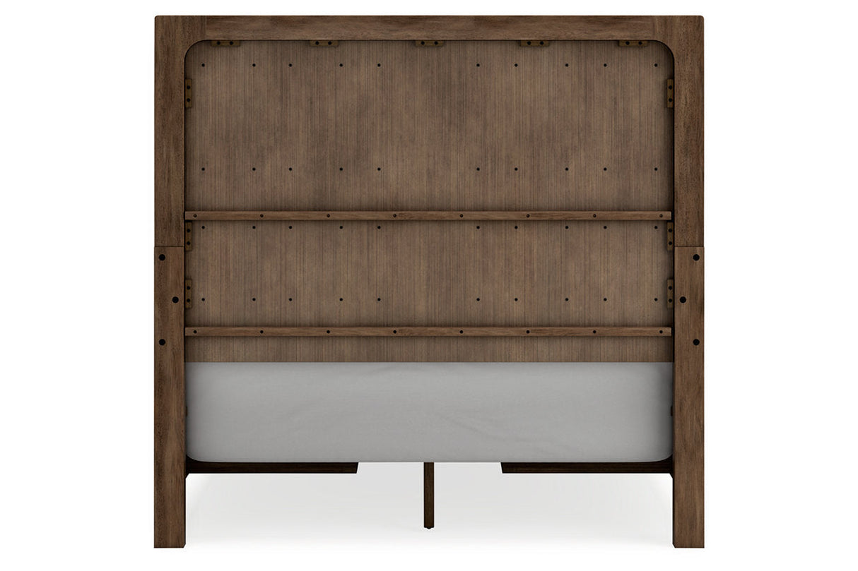 Cabalynn Light Brown Queen Panel Bed with Storage