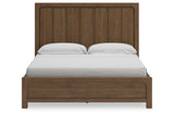 Cabalynn Light Brown California King Panel Bed with Storage