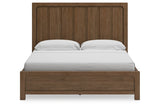 Cabalynn Light Brown King Panel Bed with Storage