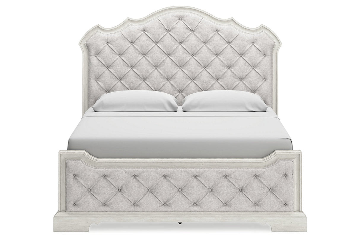 Arlendyne Antique White California King Upholstered Bed