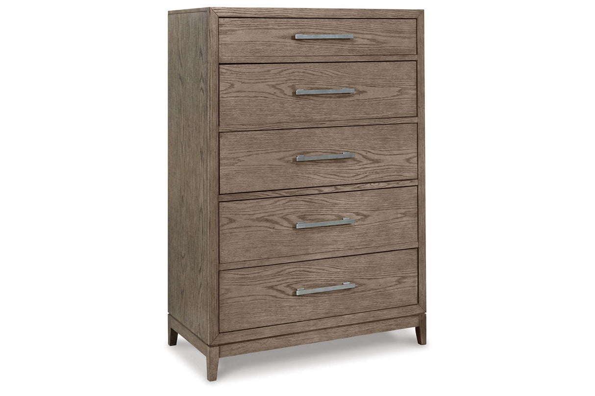 Chrestner Gray Chest of Drawers