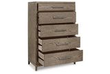 Chrestner Gray Chest of Drawers