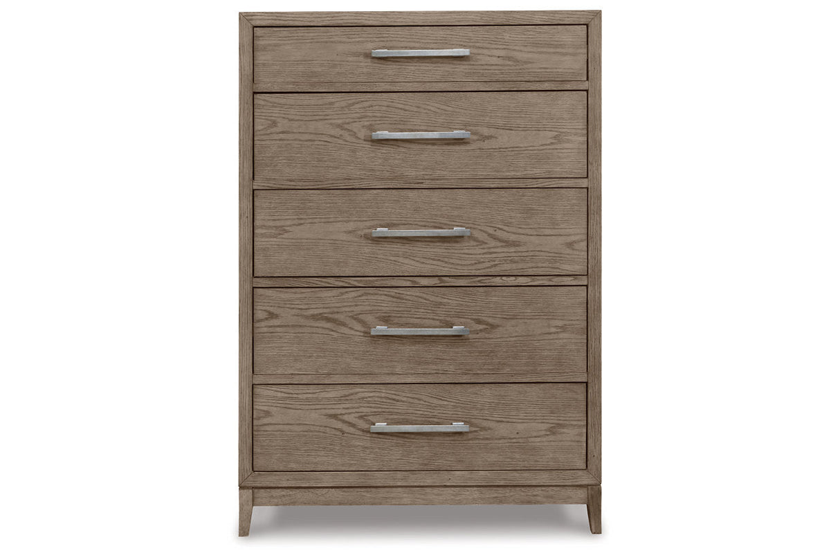 Chrestner Gray Chest of Drawers