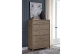 Chrestner Gray Chest of Drawers